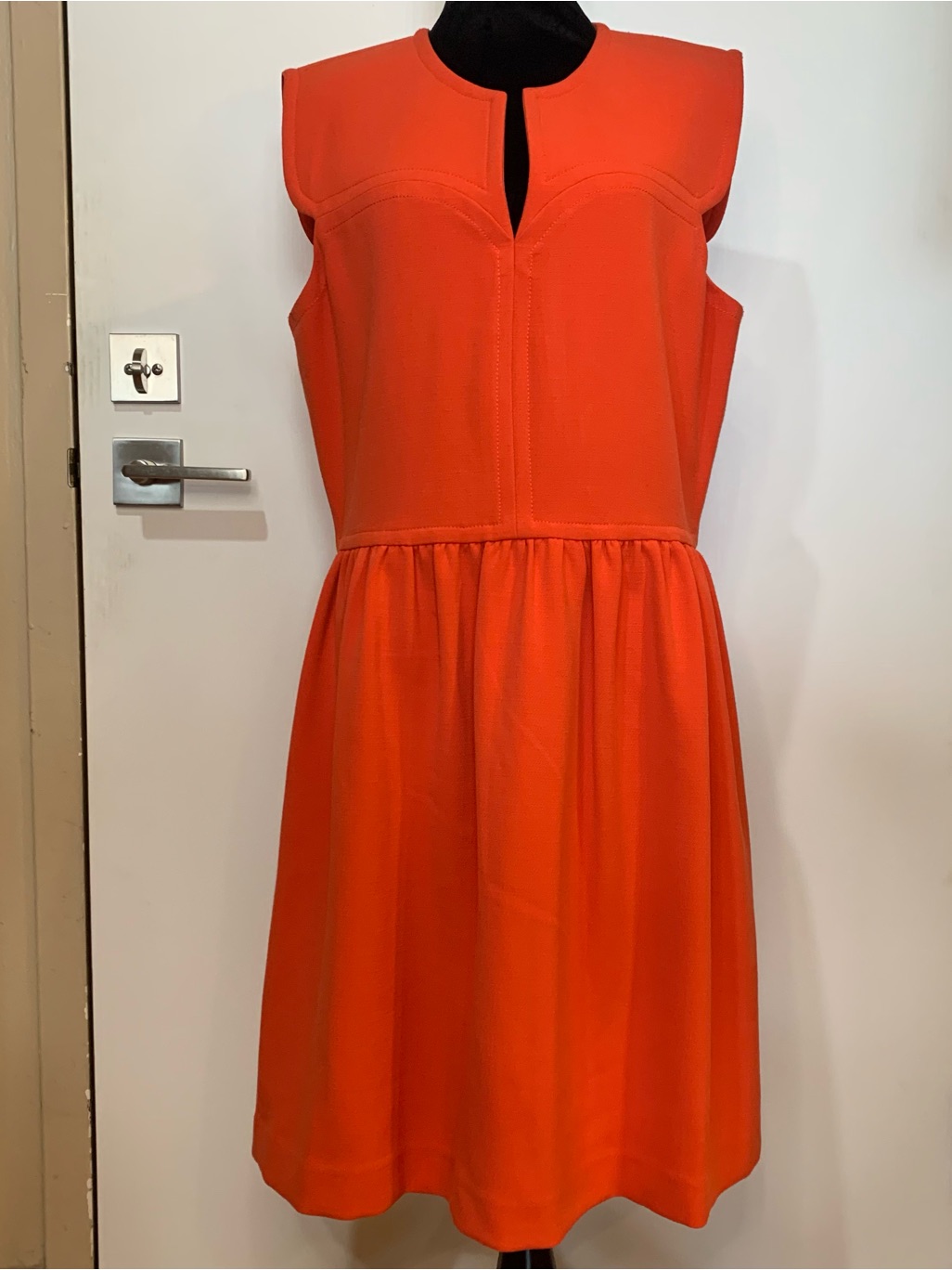 Raoul Nwt 12 Horizon Red “Barbara Waisted Sleeveless Lined Dress”